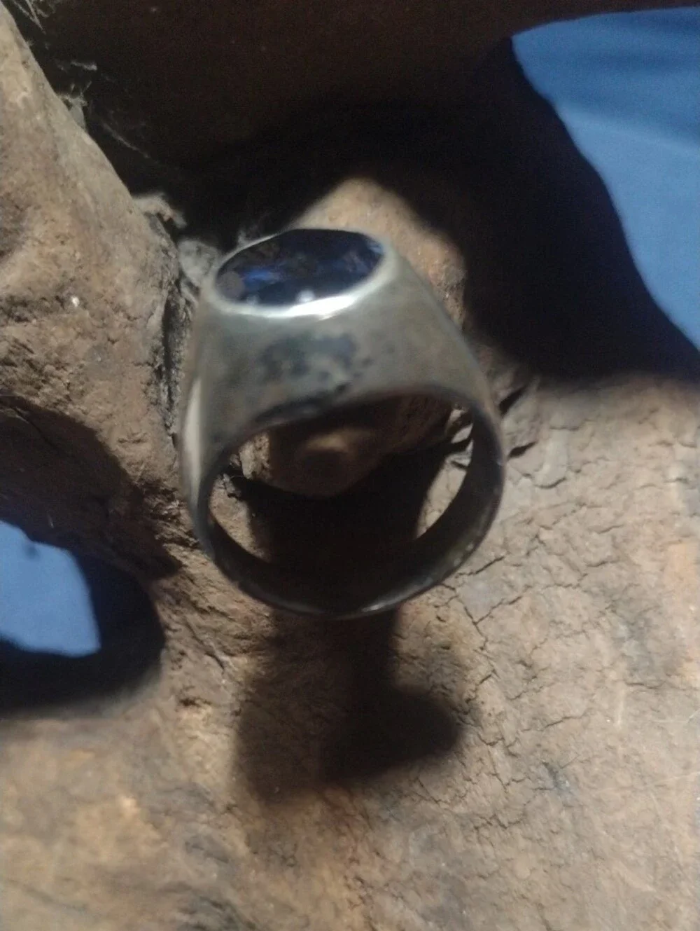 Men's Blue Sapphire Signet Ring - Classic Men's Accessory